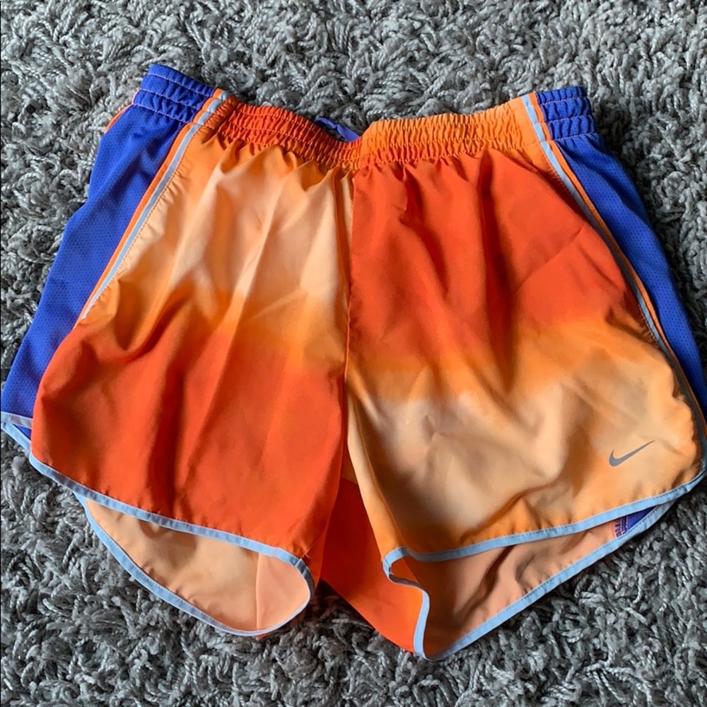 Orange Nike Dri Fit Shorts
